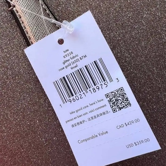 NWT Kate spade tinsel collection tote - Picture 2 of 2